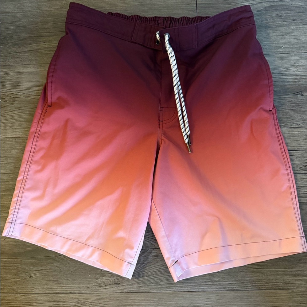 Sonoma Pink Peach Ombre Swim Shorts